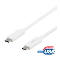 Deltaco USBC-1126M - USB-C cable - 24 pin USB-C to 24 pin USB-C - 50 cm