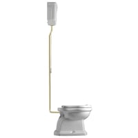 Lavabo Retro HIGH toilet, S-ls, messing rr, hvid