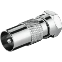 Billede af Adapter F-stik han/antennestik han BULK