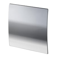 UNITE Frontpanel sølv chrome look i buet design for system+ ventilator ø100