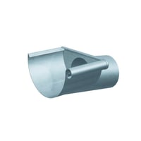 RZ endebund, bz, 280mm, hjre, 1/2 rund lim, Zink, 11"