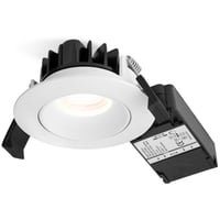 Nordtronic Velia Low Profile indbygningsspot, 230V, 5W, 3000K, CRI>95 rund, mat hvid