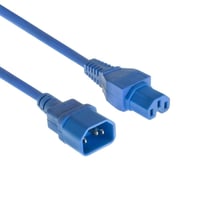 Blt strmkabel, C14 til C15, 1,8 meter - MicroConnect