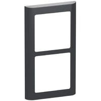 LK FUGA – Soft 63 lodret design ramme, 2 modul, koksgr + teknisk monteringsramme