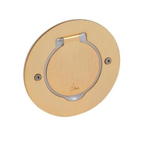 Legrand gulvstikkontakt, 2 modul, messing