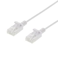 DELTACO Ultra Slim U/UTP Cat.6 patch cable, OD:2.6mm, 0.5m, hvid