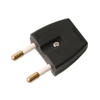 Stikprop S1 flad, uden jord, sort billede