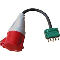 Billede af Adapterkabel CEE mellemled 400V/stikprop S16, 5P, 0,33M