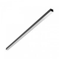 Kontorlampe, 150 cm, justerbar watt og CCT, 3 lyskulrer, 30W/40W/50W, sort, ikke dmpbar, CCT (varm til kold hvid)