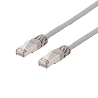 DELTACO U/FTP Cat6a patchkabel, LSZH (halogenfri), 0,3 meter, gr