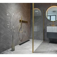 ACO ShowerDrain 105x895 mm, rist Wave, mat, sort, RAL 9004