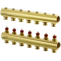 Danfoss FHF-7 Gulvvarmemanifold 7+7 Afgange uden Flowmeter på Fremløb