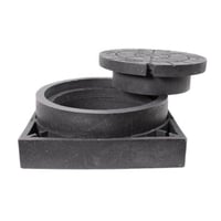 Lauridsen karm/dksel, vendbar, genbrugsplast, 315 mm, 1,5 ton