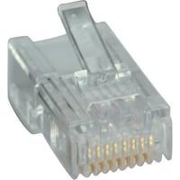 Cat 3 UTP RJ45 (8P8C) modular plug t. bld flad ledning