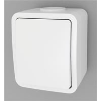Afbryder korrespondance, IP54, hvid
