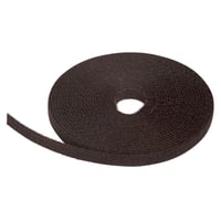 Lan-Com Velcro-bånd 10 mm x 5 m - Sort