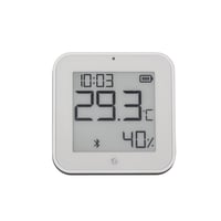 Shelly BLU H&T ZB temperatur- og fugtighedsensor med display, Bluetooth + Zigbee, hvid