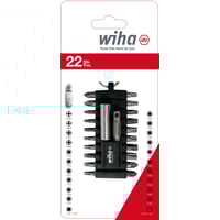 Bitst med karabinhage, 22 dele - Wiha