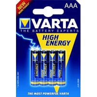 Billede af Varta Alkaline High Energy - AAA batteri - 4 stk. hos WATTOO.DK