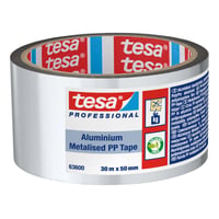 tesa aluminiumstape 63600, 0 - 60 C, stor kerne, 50 mm x 30 m billede