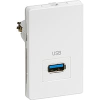 LK FUGA - Dataudtag med 1 stk. USB 3.0 hun-konnektor, 1 modul, hvid billede