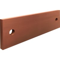Skinnelaske SV E-CU, 60x10, til 2 skinner - Rittal