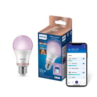 Philips Intelligent LED RGB A60 pære, E27 fat., 1521 lm, Smart pære, Wi-Fi/Bluetooth, Hvid, Wi-Fi 4 (802.11n), 802.11b, 802.11g, LED, E27