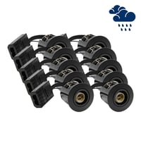 LEDlife indbygningsspot Inno88 Udendrs – GU10, sort, IP44, godkendt til isolering, 10 stk.