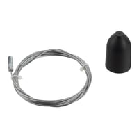 GLOBAL trac? - Wirekit: 1,5 meter, kort beslag, sort (GBS 33+ SPW1)