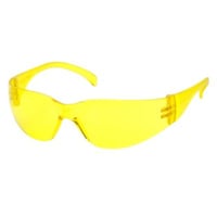 Pyramex Intruder Sikkerhedsbrille gul, kurvede linser, letvgtsbrille 23g