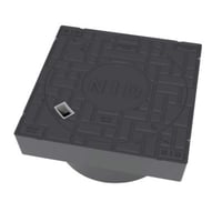 Dksel, 425 mm, firkantet karm, B125, komposit