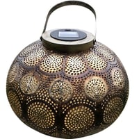 Marrakech lanterne, solcelle, 300 mm, brun metal