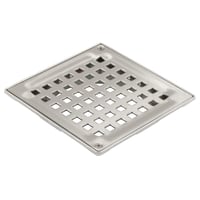 Overdel SQUARE- Uden bærering- til beton og fliser, 145x145mm - Rustfri stål (AISI 304)