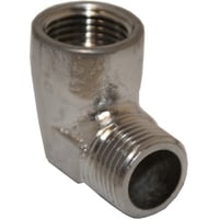 Forkromet messing vinkel 90 m. muffe/nippel, ” x ” – Ezze