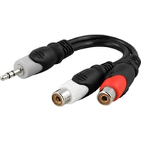 Deltaco Multimedia Adapter 3.5mm Male To 2xrca Female - Adaptor