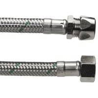 Neoperl Softpex tilslutningsslange 300 mm. 10 mm x 3/8 L. Rustfri flet. Koldt & varmt vand. NEOFLEXSPX DN8