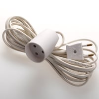 Adapterkabel med børnesikringring 5M hvid