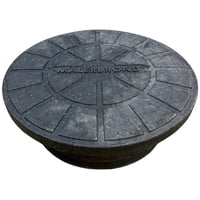 NID dksel t/mlerbrnd, 400 mm, rund, indvendig, 1 ton, genbrugsplast