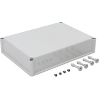 Dæksel EKP80-G, 380 x 280 x 80 mm, grå, polycarbonat