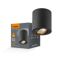 GU10 loftspot med drejbart hoved, sort (mat), IP20, uden lyskilde