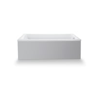 Duravit No.1 badekar, 1800 x 800 mm, 1-rygln, rektangulrt