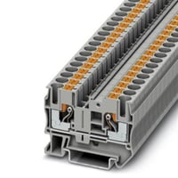 Gennemgangsklemme PT 6, 1000 V, 41 A, Push-in-tilslutning, 2 tilslutninger, 0,5 mm2 - 10 mm2, grå
