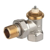 Billede af radiator ventil 3/8" VI. M30x1,5. Fremlb og returlb til to-strengs anlg