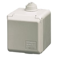 CEE Cepex udvendigt vgudtag, 16A, 5-polet, 6H, 400V, IP44 p underlag