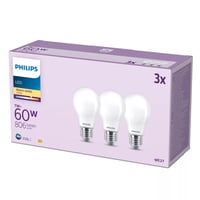 Philips Classic E27 LED-pre, mat, 806lm, 2700K, 7W - 3 pak