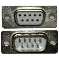 Stik Sub-D Han DE09P-2, 9 Polet, Lodde, Kobberlegering, Guldbelagt