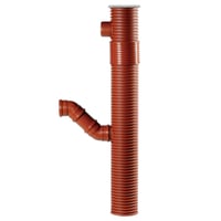 Uponor tagnedl?bsbr?nd 200/110x1500mm, med drejelig top og lige indl?b