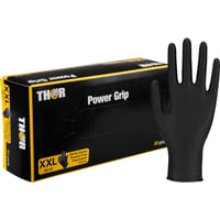 Thor engangshandske Power Grip, nitril, pudderfri, sort, str. XXL
