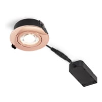 Nordtronic Low Profile Flexible G2 indbygningsspot 75 - 3000K, 460lm, inkl. driver, Kobber / Udendrs