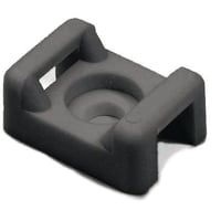 Sokkel CTM 3, skrue, 15,5x21,8, sort - HellermannTyton - 100 stk